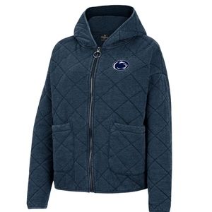 Colosseum Women's Penn State Nittany Lions Blue Quilted Jacket